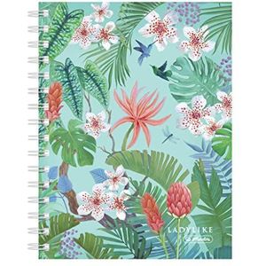 Herlitz Spiraalboek A5 Ladylike Jungle 100 vellen geruit