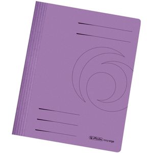 10 herlitz Schnellhefter easy orga Karton violett DIN A4