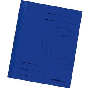 10 herlitz Schnellhefter easy orga Karton dunkelblau DIN A4