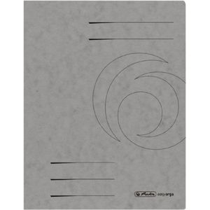 5 x Herlitz Schnellhefter A4 Karton 355g/qm grau