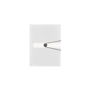 Herlitz 11206448, Konventioneller Dateiordner, A4, Polypropylen (PP), Transparent, Matt, Papier