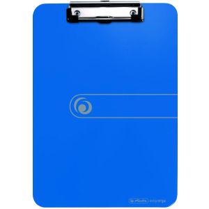 herlitz Klemmbrett easy orga 100436086 DIN A4 opak blau Kunststoff