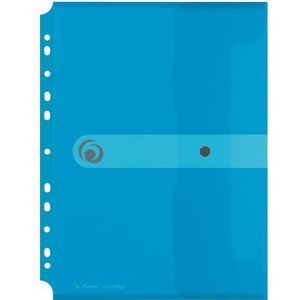 Herlitz 11292943 documententas A4 transparant blauw 6 stuks