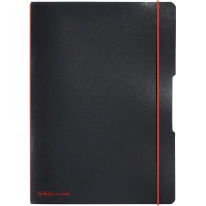 Notizheft my.book flex PP A4 2x40 Blatt liniert kariert schwarz