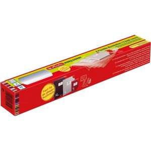 Herlitz - Envelop - Eenvoudige Dekking - Transparant - Inclusief 24 Hoekbeschermers - 5 Stuks