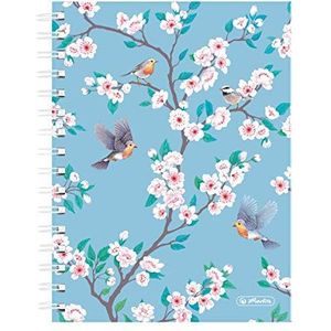 Herlitz Spiralboutiqueboek A5 Ladylike Birds, 100 vellen geruit