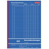 Formularbuch Kassenabrechnung A4 502 2x50 Blatt
