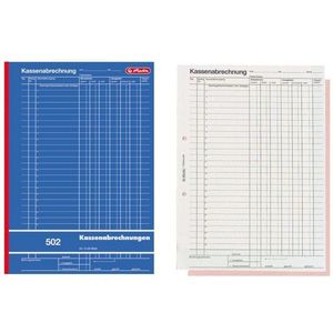 Formularbuch Kassenabrechnung A4 502 2x50 Blatt