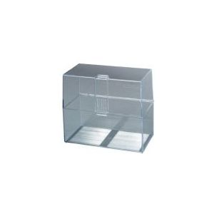 4 x Herlitz Karteikasten Profiline A6 quer transparent