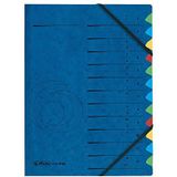 Herlitz Ordnungsmappe 1-12/A-Z 12 Fächer blau