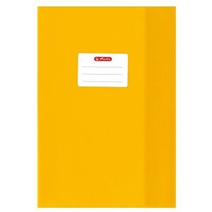Herlitz 5204011 boekomslag DIN A4, reliëf (bast), PP, geel