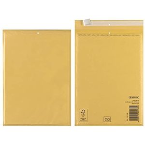 Herlitz 2 x 2 enveloppen van polyethyleen voor binnen, 23 x 33 cm, bruin