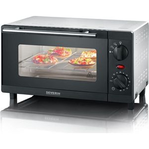 Severin TO 2052 - Mini oven - vrijstaand - hetelucht - zwart/zilver