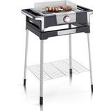 Severin 8117 Grill Elektrisch 2 grillzones Zwart, Zilver