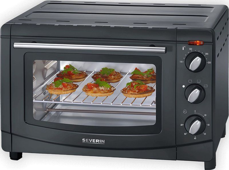 Severin TO 2067 Bak- en Grilloven - 20 Liter - 100-230°C - Zwart