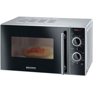 Severin MW 7771 - Vrijstaande Solo Magnetron - RVS/Zwart