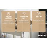 Severin - Elektrische Melkopschuimer - 300 ml Roestvrijstaal