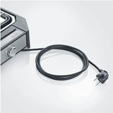 Severin PG 8554 - Electrische Tafel BBQ Grill - 2300 W - 230 °C - Grillrooster - Zwart Roestvrijstaal
