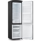 Severin RKG 8918 - Koel-vriescombinatie - 244 Liter - Retro - Zwart