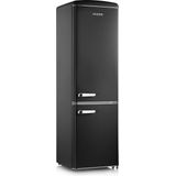 Severin RKG 8918 - Koel-vriescombinatie - 244 Liter - Retro - Zwart