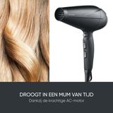 Severin - HT 0167 - Föhn - Zwart - AC-motor 1950-2300 Watt