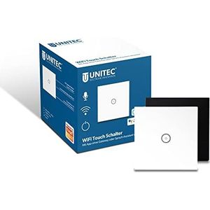 UNITEC Unitec WIFI Touch Schalter weiß Glasoptik Wandtaster