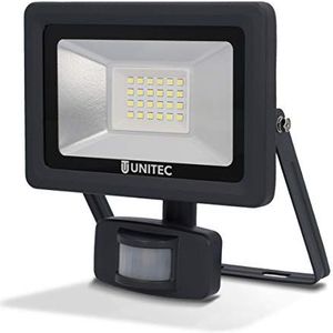Unitec LED-spot met bewegingsmelder, 20 Watt, 1600 lumen, IP44, antraciet