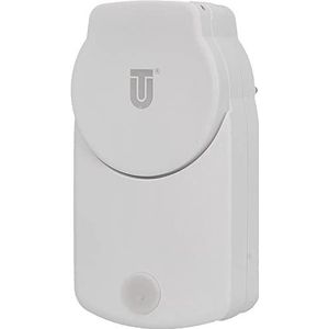 UNITEC Wifi-tussenstekker voor buiten, wifi-smart stopcontact, met timer en timer, spraakbesturing en app, voor gebruik buitenshuis, IP44