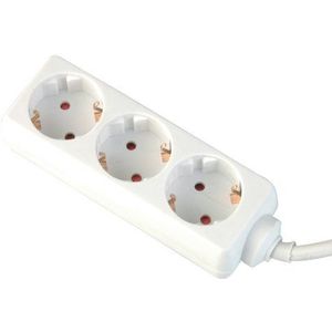 UNITEC 3-voudig tafelstopcontact stopcontact stekkerdoos, 1,4 m, wit