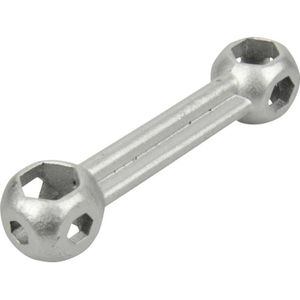 FISCHER 85510 beensleutel, zilver, één maat