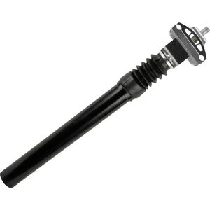 zadelpen patent met vering Diameter: 27,2 mm, Aluminium, zwart