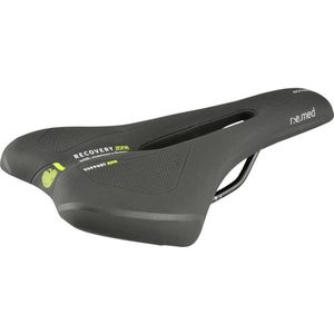 FISCHER Fiets zadel MTB Memory Foam R.e.Med, fietszadel voor mountainbike, bijzonder licht, extreem comfortabel, zwart