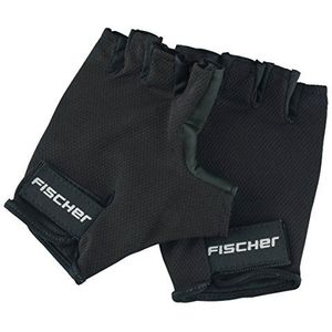 FISCHER Fietshandschoenen voor volwassenen, sporthandschoenen, handschoen Classic L/XL, zwart, wasbaar, met uittrekhulp, gevoerd
