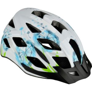 FISCHER Fahrrad Fahrradhelm Urban Flower S/M, Verstellbarer Innenring-System, mit beleuchtetem Innenring-System