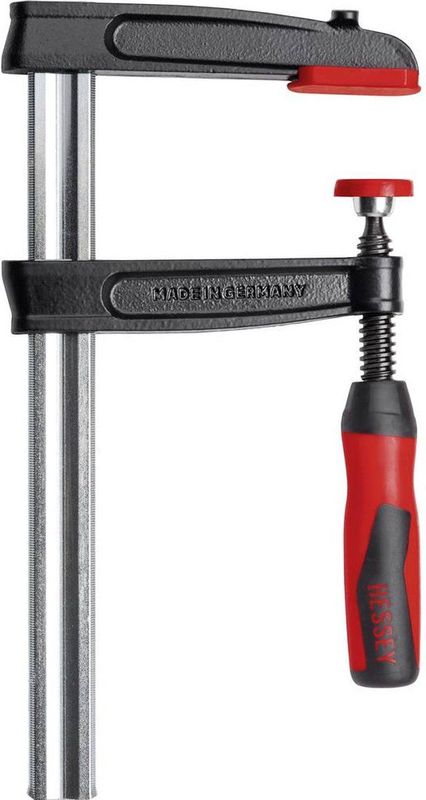 Temperguss-Schraubzwinge mit 2-Komponenten-Griff Bessey TPN50S12BE-2K Spann-Weite (max.):500 mm Aus