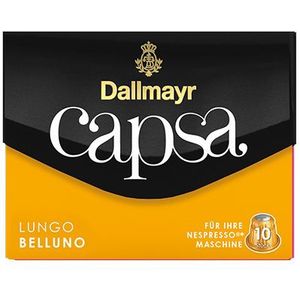 Dallmayr Capsa LUNGO BELLUNO Kaffeekapseln, Arabicabohnen mild, 10 Portionen