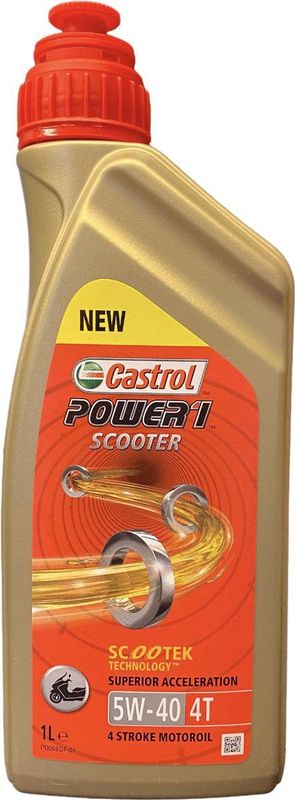 Castrol - POWER 1 SCOOTER 4T - Motorolie - 5W40 - 1L