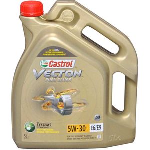 Truck motorolie Castrol Vecton Fuel Saver E6/E9 5W30 - 5L Man Scania Volvo Mercedes Benz