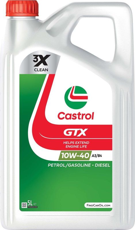 Castrol GTX UltraClean 10w40 - Motorolie - 5L