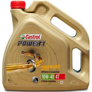 Castrol - Power 1 4T - Motorolie - Semi-Synthetisch - Viscositeit 90 cSt