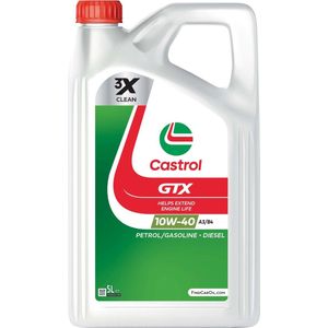 Castrol GTX - 10w40 A3/B4 - motorolie - 5 liter - Hoogwaardige Bescherming