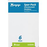 Kopp - 6Socket EUR - Stekkerdoos - Crème - Inbouwmontage - 6 Apparaten