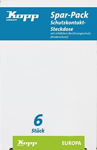 Kopp - 6Socket EUR - Stekkerdoos - Crème - Inbouwmontage - 6 Apparaten