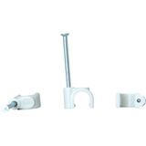 Kopp 342604087 Spijkerclip 342604087 Bundel-Ø (bereik) 4 tot 7 mm Grijs 50 stuk(s)