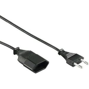 Kopp® Euro Verlengsnoer 2x0.75mm2 - 3 Meter - Zwart