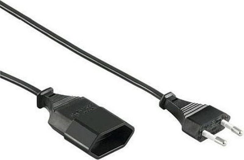 Kopp® Euro Verlengsnoer 2x0.75mm2 - 3 Meter - Zwart