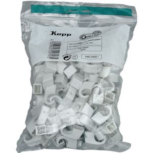 Kopp 348304091 Spijkerclip 348304091 Bundel-Ø (bereik) 10 tot 14 mm Grijs 100 stuk(s)