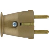 Kopp Veiligheidscontactstekker, kunststof, IP 20, centrale invoer, 2 geaarde contactsystemen volgens norm CEE 7/VII voor kabeldoorsnede tot 3 x 1,5 mm², goud, 175707005