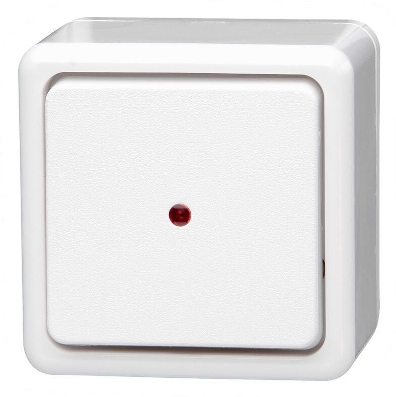 Kopp 514602006 Controleschakelaar, Wisselschakelaar, Uitschakelaar Standaard (opbouw) Arctisch-wit