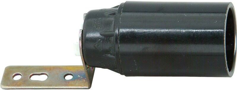 Kopp - Kunststof Fitting met Bevestigingsbeugel - E14 - Zwart - Per 2 stuk